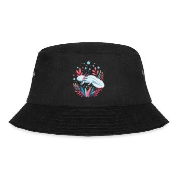 Axolotl - Bucket Hat - Schwarz - Vorne - Lela (165cm)