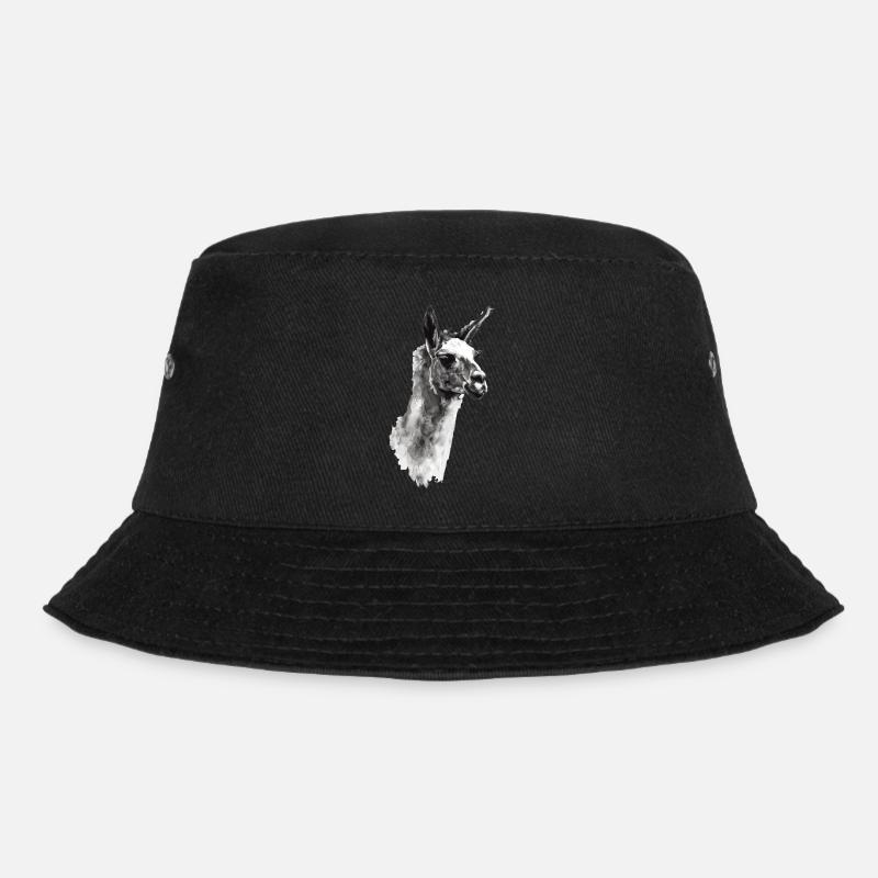 Lama - Bucket Hat - Schwarz