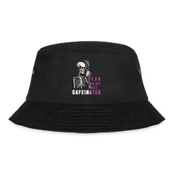 Lustiger Kaffee Spruch - Bucket Hat - Schwarz - Vorne - Lela (165cm)