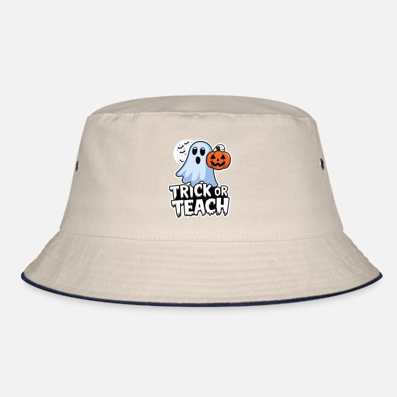 Trick Or Teach Halloween Lehrer Bucket Hat