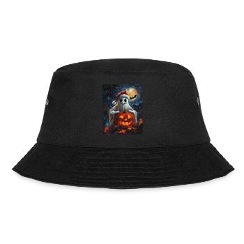 Halloween Gift Ghost with Christmas Hat Decoration - Bucket Hat - black - Front - Lela (165cm)