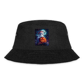 Cadeau d’Halloween fantôme avec décoration de chapeau de Noël - Bob - noir - Devant - Lela (165cm)