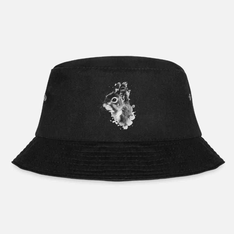 Eichhörnchen - Bucket Hat - Schwarz