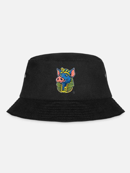 Pharaoh Pig - Bucket Hat - black