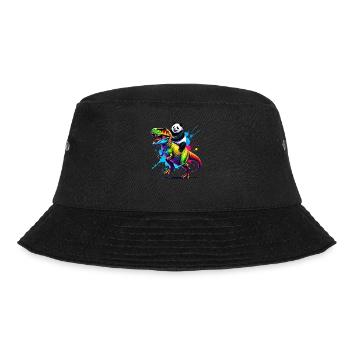 Splash Art Dinosaurier T-Rex Panda Tyrannosaurus Rex - Bucket Hat - Schwarz - Vorne - Lela (165cm)