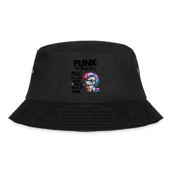 Punk Rock - I'm old but punk is not dead - Bucket Hat - black - Front - Lela (165cm)