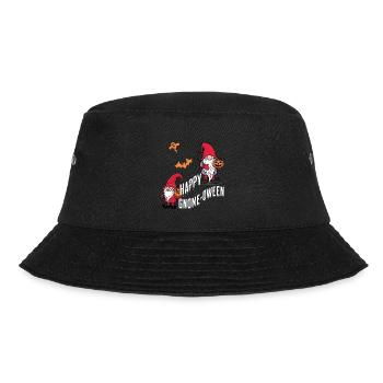 Happy Gnome-Oween Last Minute Kostüm - Bucket Hat - Schwarz - Vorne - Lela (165cm)
