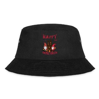 Happy Gnome-Oween Funny Halloween Saying - Bucket Hat - black - Front - Lela (165cm)