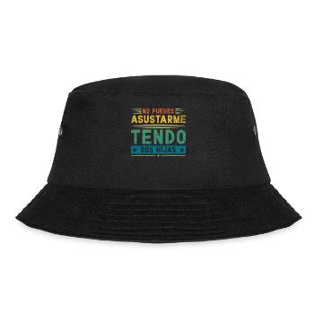Spanischer Vater Zweisprachiger Latino Vatertag - Bucket Hat - Schwarz - Vorne - Lela (165cm)