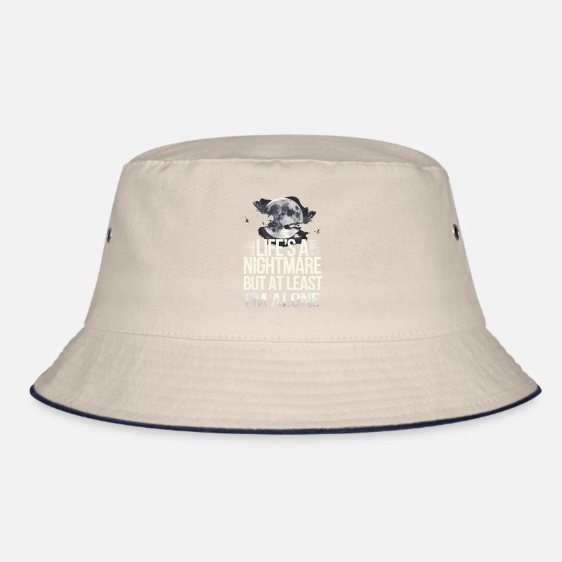 Introversion Alternative Style Emotional Bucket Hat