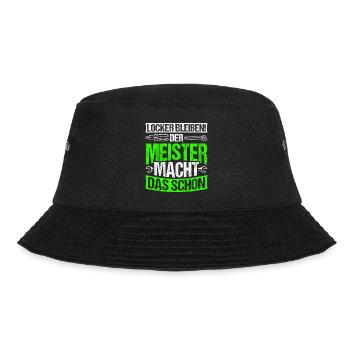 Stay relaxed: master mechatronics technician, mechanic - Bucket Hat - black - Front - Lela (165cm)