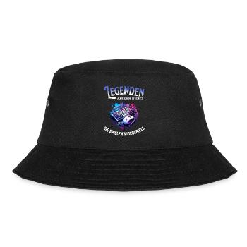Legends don't age, they go video games - Bucket Hat - black - Front - Lela (165cm)