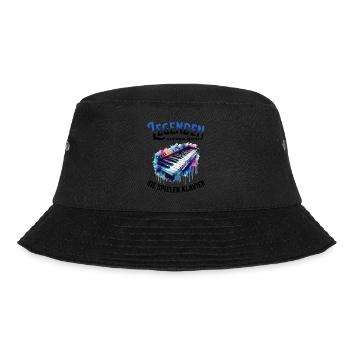 Legenden altern nicht sie gehen Klavier - Bucket Hat - Schwarz - Vorne - Lela (165cm)