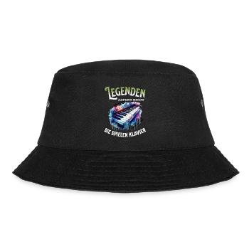 Legenden altern nicht sie gehen Klavier - Bucket Hat - Schwarz - Vorne - Lela (165cm)