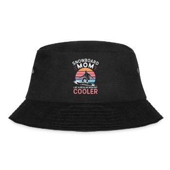 Snowboarderin Spruch Mama Snowboarding Geschenk - Bucket Hat - Schwarz - Vorne - Lela (165cm)