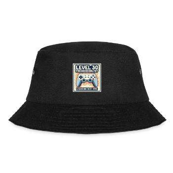 Level 30 Freigeschaltet Legendär Seit 1995 - Bucket Hat - Schwarz - Vorne - Lela (165cm)