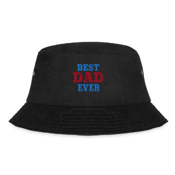 Best Dad Ever Fathers Day Gift - Bucket Hat - Schwarz - Vorne - Lela (165cm)