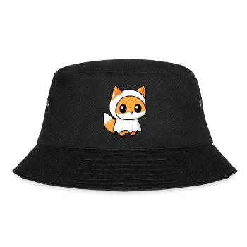 Fuchs Halloween Lustig Geist - Bucket Hat - Schwarz - Vorne - Lela (165cm)