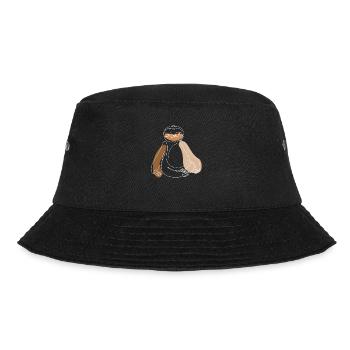 Lineart Pilosa Folivora Brown-Throated Lover Sloth - Bucket Hat - black - Front - Lela (165cm)