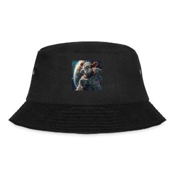 Kuh - Bucket Hat - Schwarz - Vorne - Lela (165cm)
