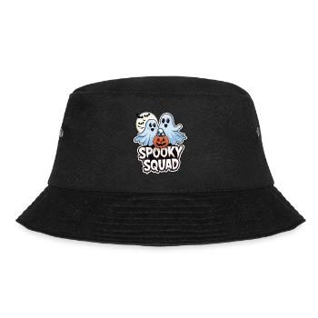 Halloween Spooky Squad Geist mit Mütze - Bucket Hat - Schwarz - Vorne - Lela (165cm)
