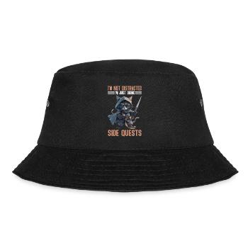 I'm Not Distracted I'm Just Doing Side Quests 2 - Bucket Hat - Schwarz - Vorne - Lela (165cm)