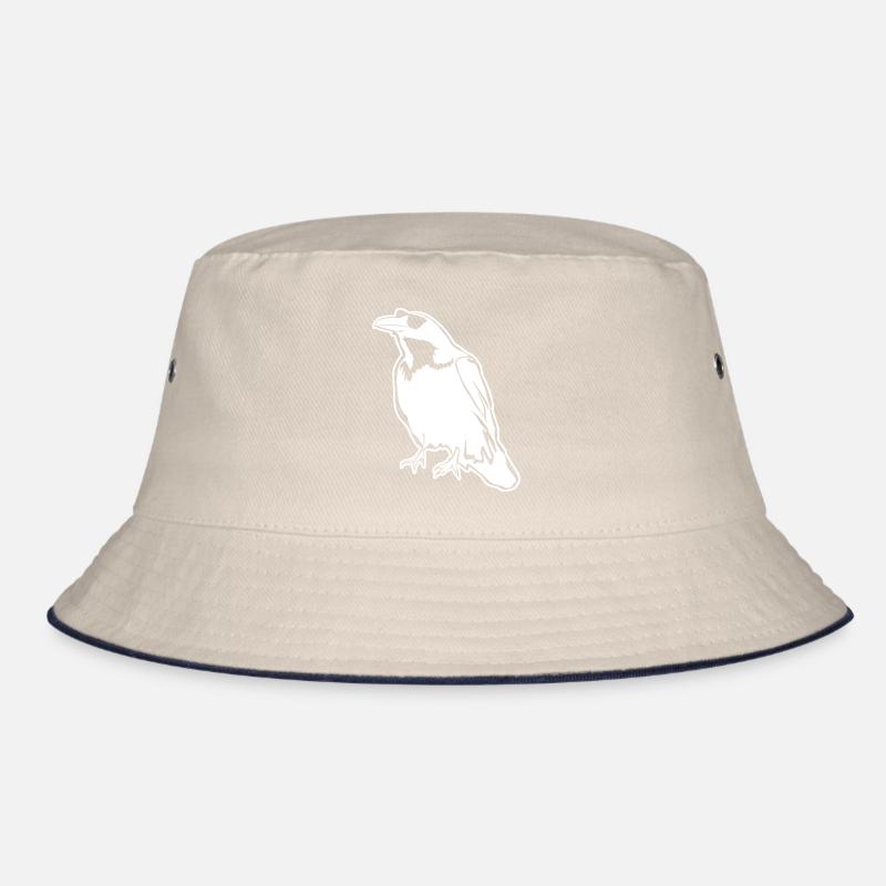 Raven with Sunglasses Ravens Crow Crows Bucket Hat