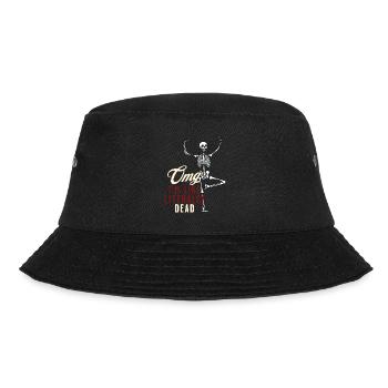 Funny Halloween Saying OMG I'm Dead - Bucket Hat - black - Front - Lela (165cm)