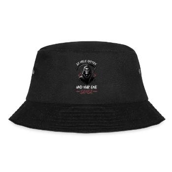 So many idiots and just a scythe of sarcasm - Bucket Hat - black - Front - Lela (165cm)