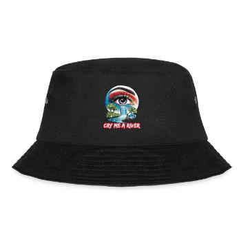 Auge mit Wasserfall für eine Kunstliebhaber - Bucket Hat - Schwarz - Vorne - Lela (165cm)