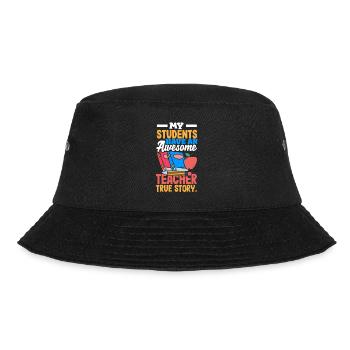 Funny Teacher Teacher Gift - Bucket Hat - black - Front - Lela (165cm)