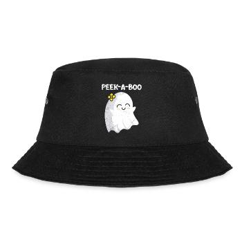 Halloween Costume Kids PEAK A BOO Funny - Bucket Hat - black - Front - Lela (165cm)
