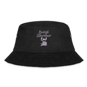 British Shorthair Gifts - Bucket Hat - Schwarz - Vorne - Lela (165cm)