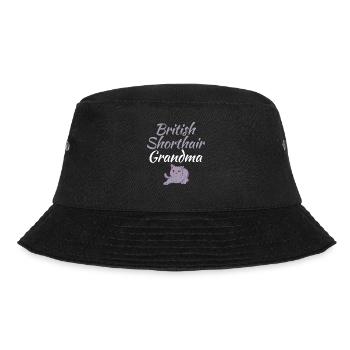 British Shorthair Gifts - Bucket Hat - Schwarz - Vorne - Lela (165cm)
