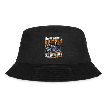 Never underestimate a Dusseldorf resident on a - Bucket Hat - black - Front - Lela (165cm)