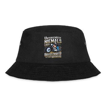 Never underestimate a Dusseldorf resident on a - Bucket Hat - black - Front - Lela (165cm)
