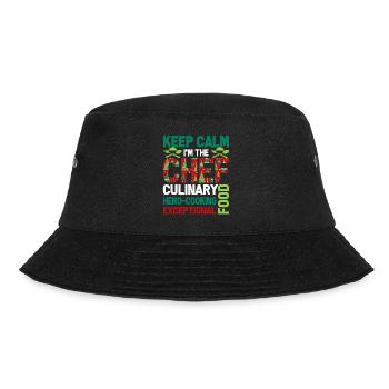 Christmas Keep Calm I am The Chef - Bucket Hat - black - Front - Lela (165cm)