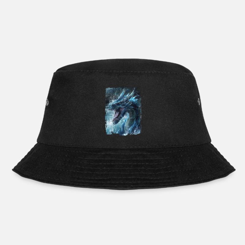 Drachen - Bucket Hat - Schwarz