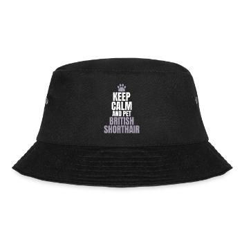 British Shorthair Gifts - Bucket Hat - Schwarz - Vorne - Lela (165cm)