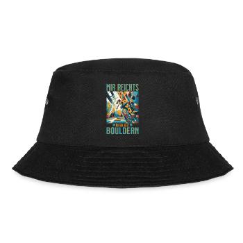 MIR REICHTS - Ich geh bouldern! Frau geht klettern - Bucket Hat - Schwarz - Vorne - Lela (165cm)