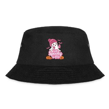 Halloween Ghost Funny Talk Spooky To Me - Bucket Hat - Schwarz - Vorne - Lela (165cm)