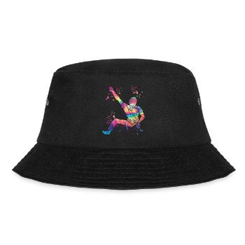 Boulderer Colorsplash Boulder Bouldern - Bucket Hat - Schwarz - Vorne - Lela (165cm)