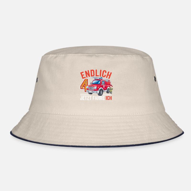 Finally 4 Now I Drive a Fire Engine Bucket Hat