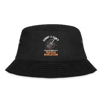Sorry I Can't I'm In The Middle Of A Musical Revel - Bucket Hat - black - Front - Lela (165cm)