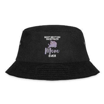 British Shorthair Gifts - Bucket Hat - Schwarz - Vorne - Lela (165cm)