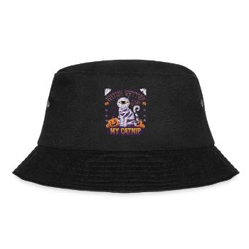 Halloween Cat Forget Candy Give Me A Cat - Bucket Hat - black - Front - Lela (165cm)