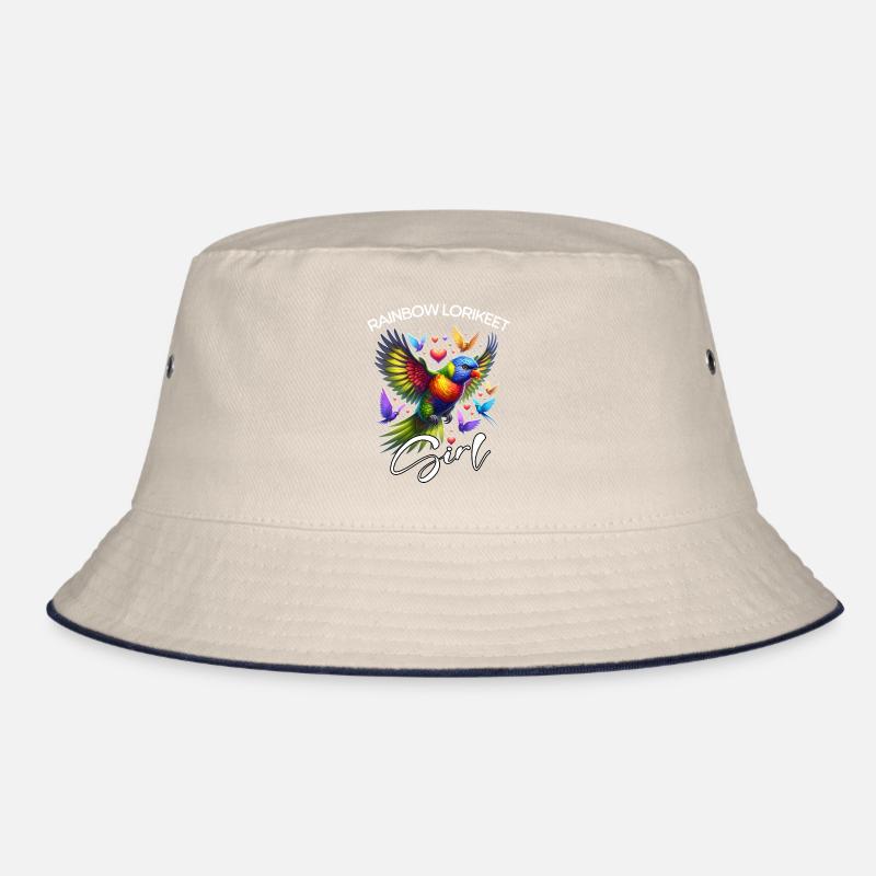 Rainbow Lorikeet Mädchen Regenbogenlori Bucket Hat