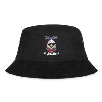 'Merica Und Vokuhilas Lustiges USA Männer - Bucket Hat - Schwarz - Vorne - Lela (165cm)