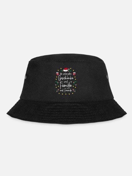 Die schönsten Geschenke sind Familie und Freunde - Bucket Hat - Schwarz