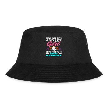 Let this girl show you how to play karaoke - Bucket Hat - black - Front - Lela (165cm)